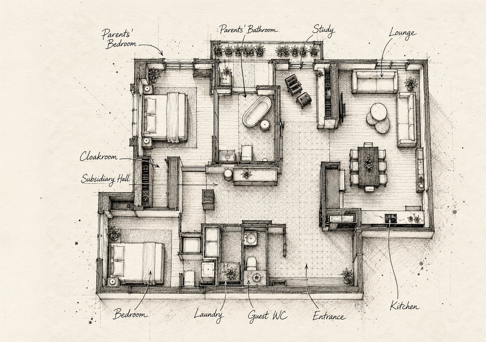 Apartment in Baku — Floor plan