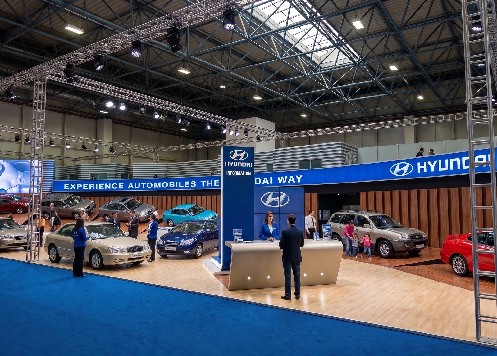 Exhibition stand — Hyundai Motors — Istanbul, 2004