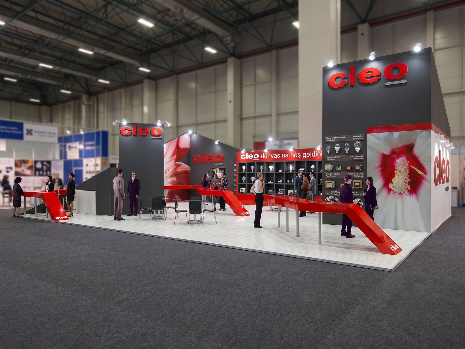 Exhibition stand — Cleo Illumination Technology — Istanbul, 2005