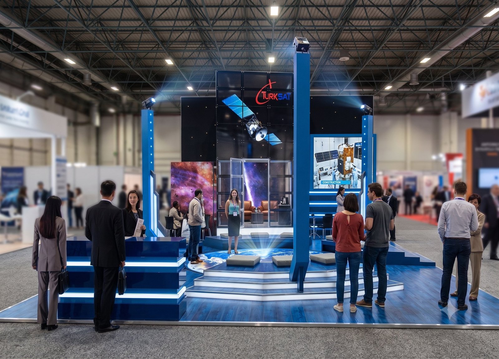 Exhibition stand — Türksat Satellite — Istanbul, 2005