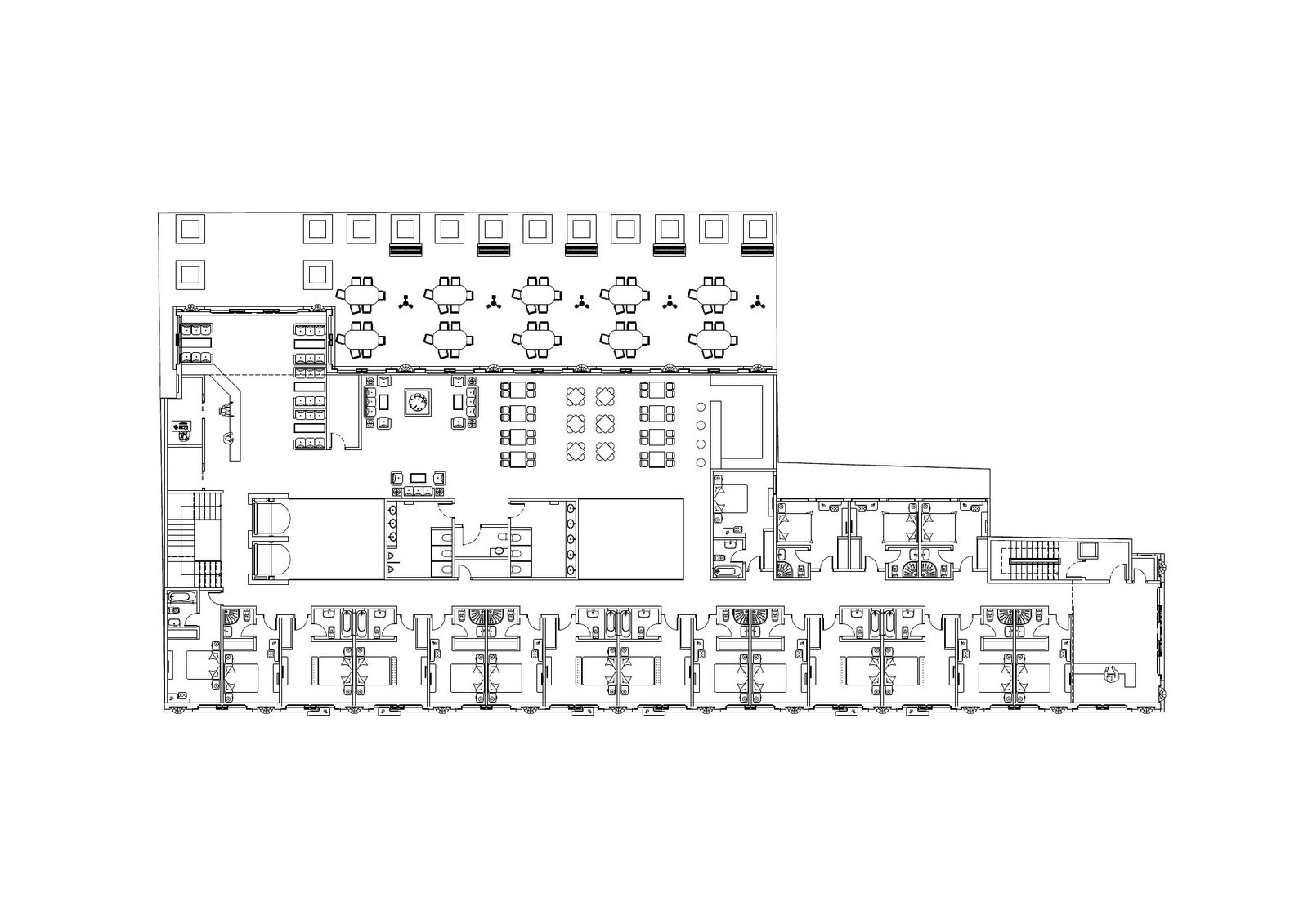 Hotel on Vatan Avenue — Ground floor plan